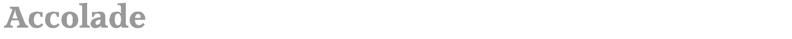 Accolade font preview